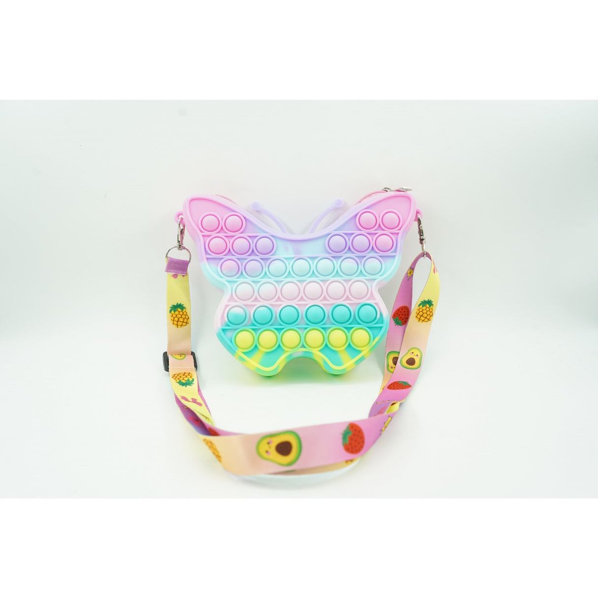 Jucarie Antistres Din Silicon, Pop It Now And Flip It, Geanta Mica, Fluturas, Macarons