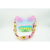 Jucarie antistres din silicon, Flippy, Pop It Now and Flip It, Geanta mica, Fluturas, Macarons - vivimall.ro