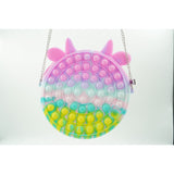 Jucarie antistres din silicon Flippy, Pop it Now and Flip It ,Geanta ,Multicolor - vivimall.ro