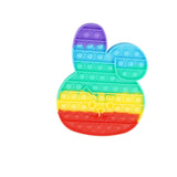 Jucarie antistres din silicon, Vivimall, Pop It Now and Flip It, Iepuras, Multicolor - vivimall.ro