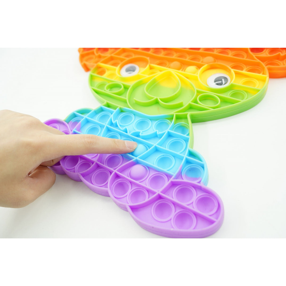 Jucarie antistres din silicon, Vivimall, Pop It Now and Flip It, Koala, Multicolor - vivimall.ro