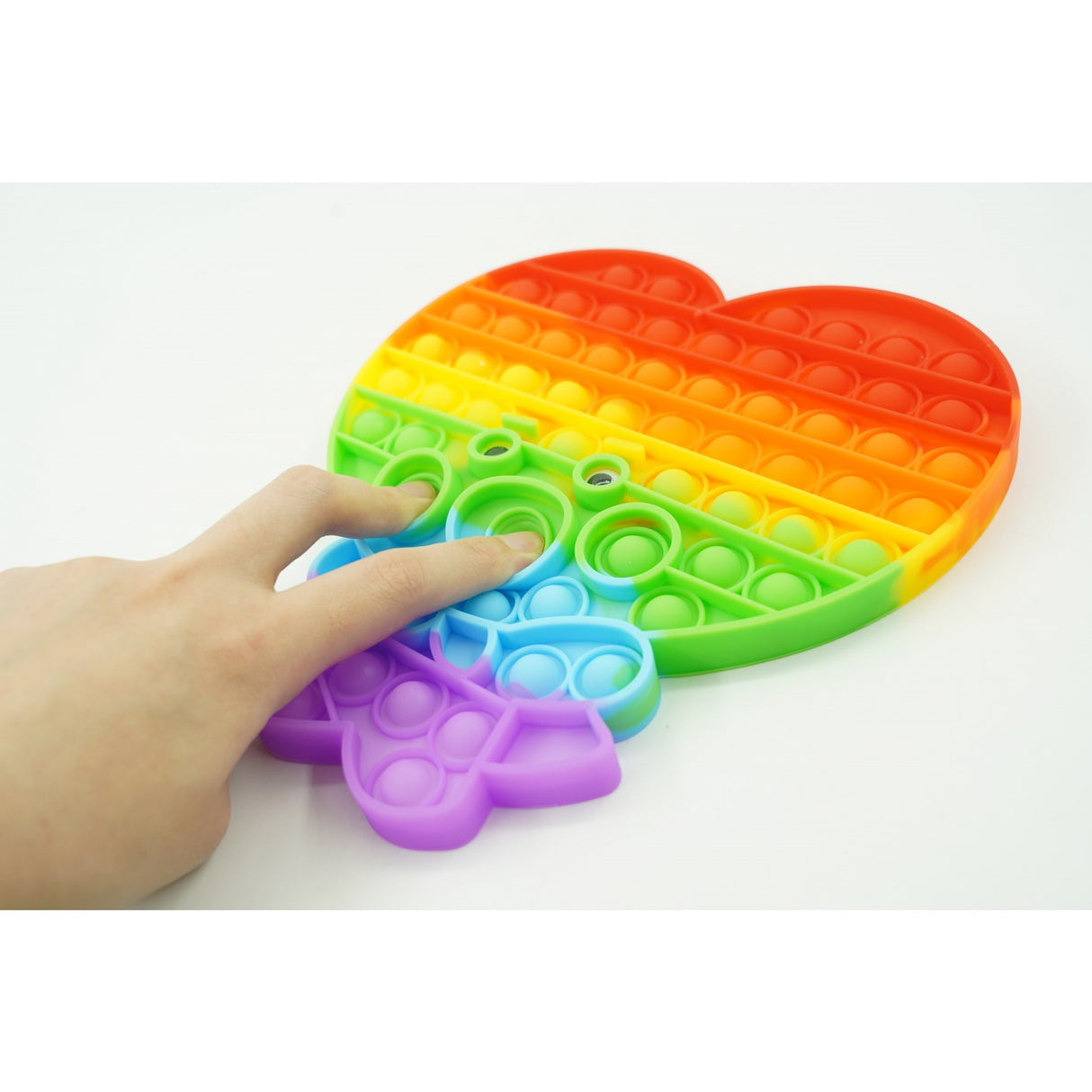 Jucarie antistres din silicon, Vivimall, Pop It Now and Flip It, Maimuta mare, Multicolor - vivimall.ro