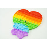 Jucarie antistres din silicon, Vivimall, Pop It Now and Flip It, Maimuta mare, Multicolor - vivimall.ro