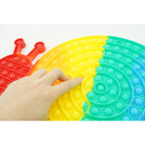 Jucarie antistres din silicon, Flippy, Pop It Now and Flip It, Melc, Multicolor, Model 2 - vivimall.ro