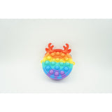 Jucarie antistres din silicon Flippy, Pop it Now and Flip It ,Mini Geanta, Ren, 6 cm, Curcubeu - vivimall.ro
