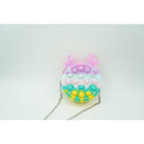 Jucarie antistres din silicon Flippy, Pop it Now and Flip It ,Mini Geanta, Ren, 6 cm, Macarons - vivimall.ro