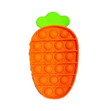 Jucarie antistres din silicon Vivimall, Pop it Now and Flip It , Morcov, Multicolor - vivimall.ro