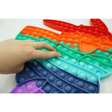 Jucarie antistres din silicon Vivimall, Pop it Now and Flip It ,Pikachu ,Multicolor - vivimall.ro