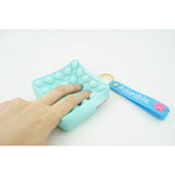Jucarie antistres din silicon, Flippy, Pop It Now and Flip It, Portofel patrat, Verde/Bleu - vivimall.ro