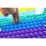 Jucarie antistres din silicon Vivimall, Pop it Now and Flip It ,Unicorn cu aripi ,Multicolor - vivimall.ro