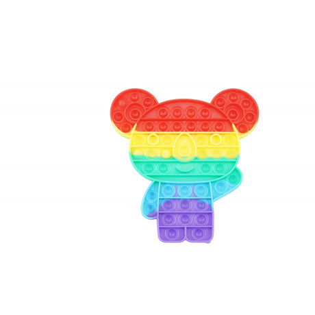 Jucarie antistres din silicon, Vivimall, Pop It Now and Flip It, Ursulet Koala, Multicolor - vivimall.ro