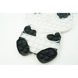 Jucarie antistres din silicon Flippy, Pop it Now and Flip It , Ursulet Panda, Alb/Negru - vivimall.ro