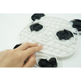 Jucarie antistres din silicon Flippy, Pop it Now and Flip It , Ursulet Panda, Alb/Negru - vivimall.ro