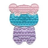 Jucarie antistres din silicon Flippy, Pop it Now and Flip It , Ursulet Panda, Multicolor, Model 2 - vivimall.ro