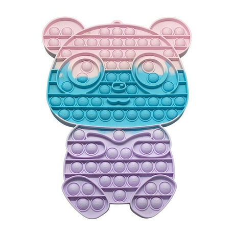 Jucarie antistres din silicon Flippy, Pop it Now and Flip It , Ursulet Panda, Multicolor, Model 2 - vivimall.ro