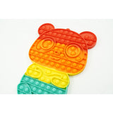 Jucarie antistres din silicon, Vivimall, Pop It Now and Flip It, Ursulet panda, Multicolor, Model 2 - vivimall.ro