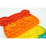 Jucarie antistres din silicon, Vivimall, Pop It Now and Flip It, Ursulet panda, Multicolor, Model 2 - vivimall.ro