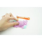 Jucarie antistres din silicon, Vivimall®, Pop It Now tip breloc, Crab, Multicolor, V1 - vivimall.ro