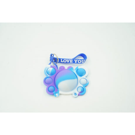 Jucarie antistres din silicon, Vivimall®, Pop It Now tip breloc, Crab, Multicolor, V2 - vivimall.ro