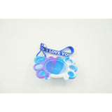 Jucarie antistres din silicon, Vivimall®, Pop It Now tip breloc, Crab, Multicolor, V2 - vivimall.ro