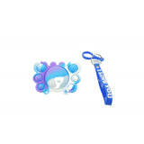 Jucarie antistres din silicon, Vivimall®, Pop It Now tip breloc, Crab, Multicolor, V2 - vivimall.ro