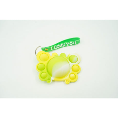 Jucarie antistres din silicon, Vivimall®, Pop It Now tip breloc, Crab, Multicolor, V3 - vivimall.ro