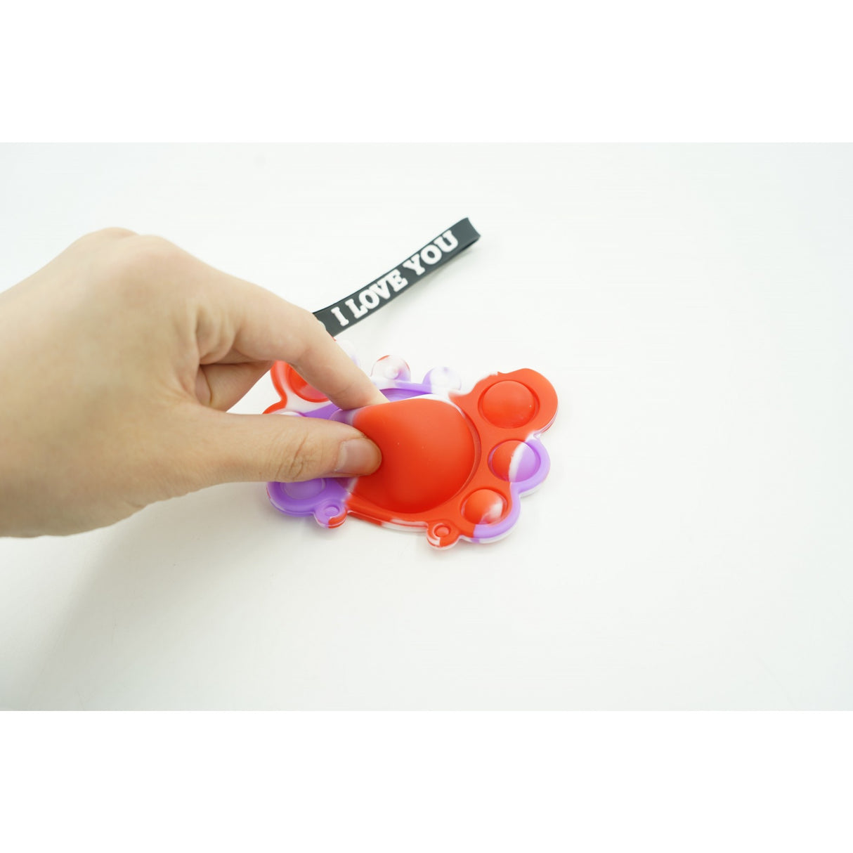Силиконова играчка за облекчаване на стреса, тип ключодържател Pop It Now, Рак, V4