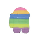 Jucarie antistres din silicon Pop it now, Among Us, multicolor, urias, fosforescent - vivimall.ro