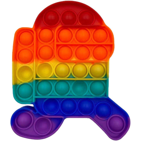 Jucarie antistres din silicon, Vivimall,  Pop It Now and Flip It, Among Us, Multicolor, Model 3 - vivimall.ro