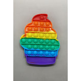 Jucarie antistres din silicon, Pop it Now and Flip It, Briosa, Curcubeu - vivimall.ro