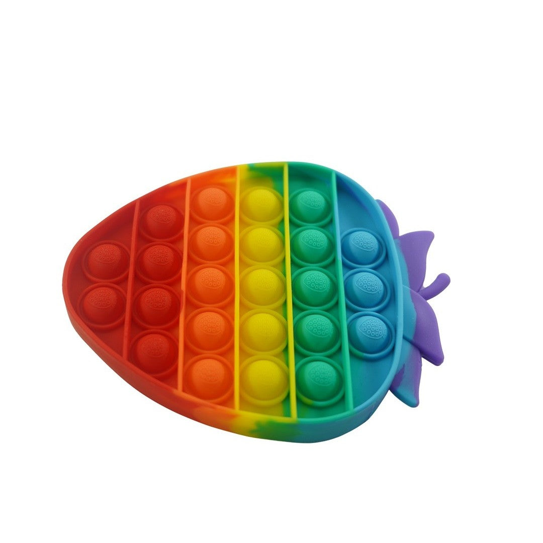 Силиконова антистрес играчка Pop It Now and Flip It, ягода