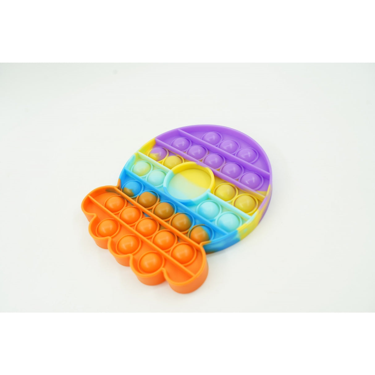 Jucarie antistres din silicon, Pop It Now and Flip It, Caracatita, Multicolor - vivimall.ro