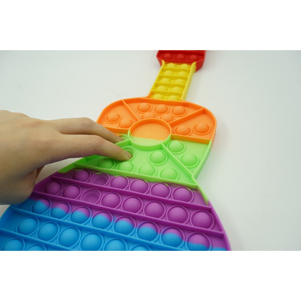 Jucarie antistres din silicon, Pop It Now and Flip It, Chitara, Macarons - vivimall.ro