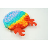 Jucarie antistres din silicon, Pop it Now and Flip It, Flippy, Geanta, Model 2, Multicolor - vivimall.ro