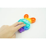 Jucarie antistres din silicon, Pop It Now and Flip It, Iepure mic, Multicolor - vivimall.ro