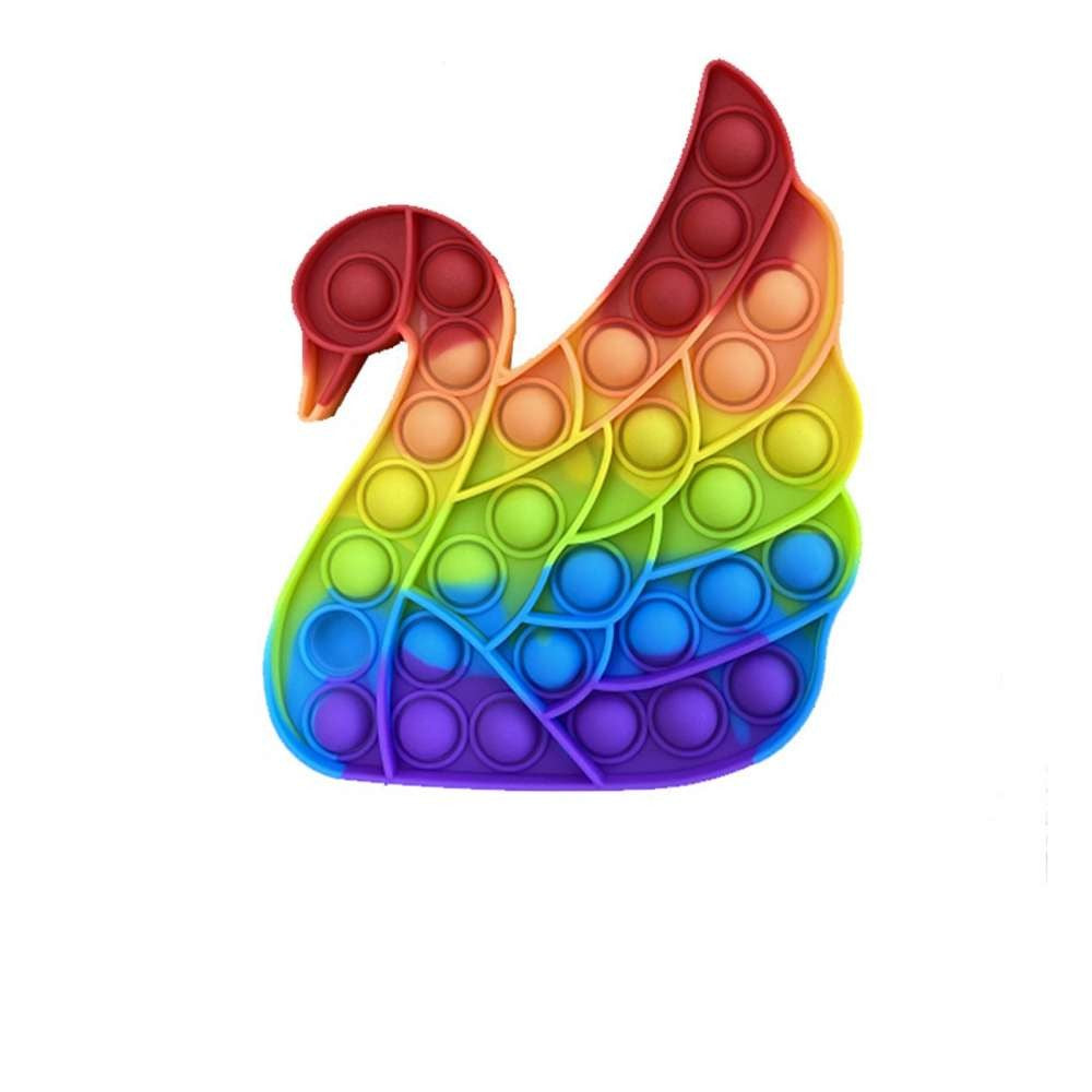 Силиконова играчка за облекчаване на стреса, сгъни я сега и я обърне, Swan