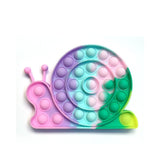 Jucarie antistres din silicon, Pop it Now and Flip It, Melc, Multicolor - vivimall.ro
