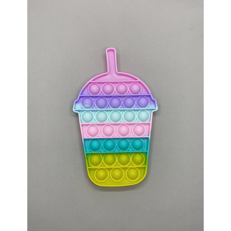 Jucarie antistres din silicon, Pop it Now and Flip It, Milkshake, Multicolor, model 2 - vivimall.ro