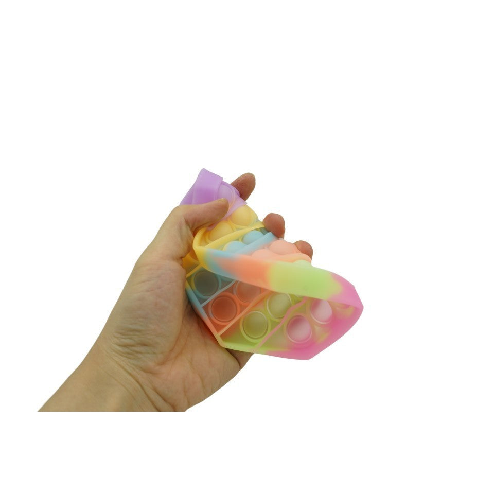Jucarie Antistres Din Silicon, Pop It Now And Flip It, Octagon, Fosforescent
