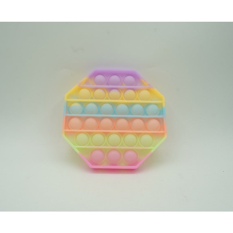Jucarie Antistres Din Silicon, Pop It Now And Flip It, Octagon, Fosforescent