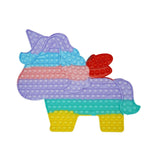 Jucarie antistres din silicon, Pop It Now and Flip It, Unicorn cu aripi, Macarons - vivimall.ro