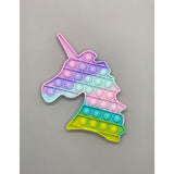 Jucarie antistres din silicon, Pop it Now and Flip It, Unicorn, Multicolor, Model 3 - vivimall.ro