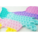 Jucarie antistres din silicon Pop it now, Dinozaur, multicolor, urias, model 2 - vivimall.ro