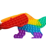 Jucarie Antistres Din Silicon Pop It Now, Forma Dinozaur, Multicolor, Urias - vivimall.ro