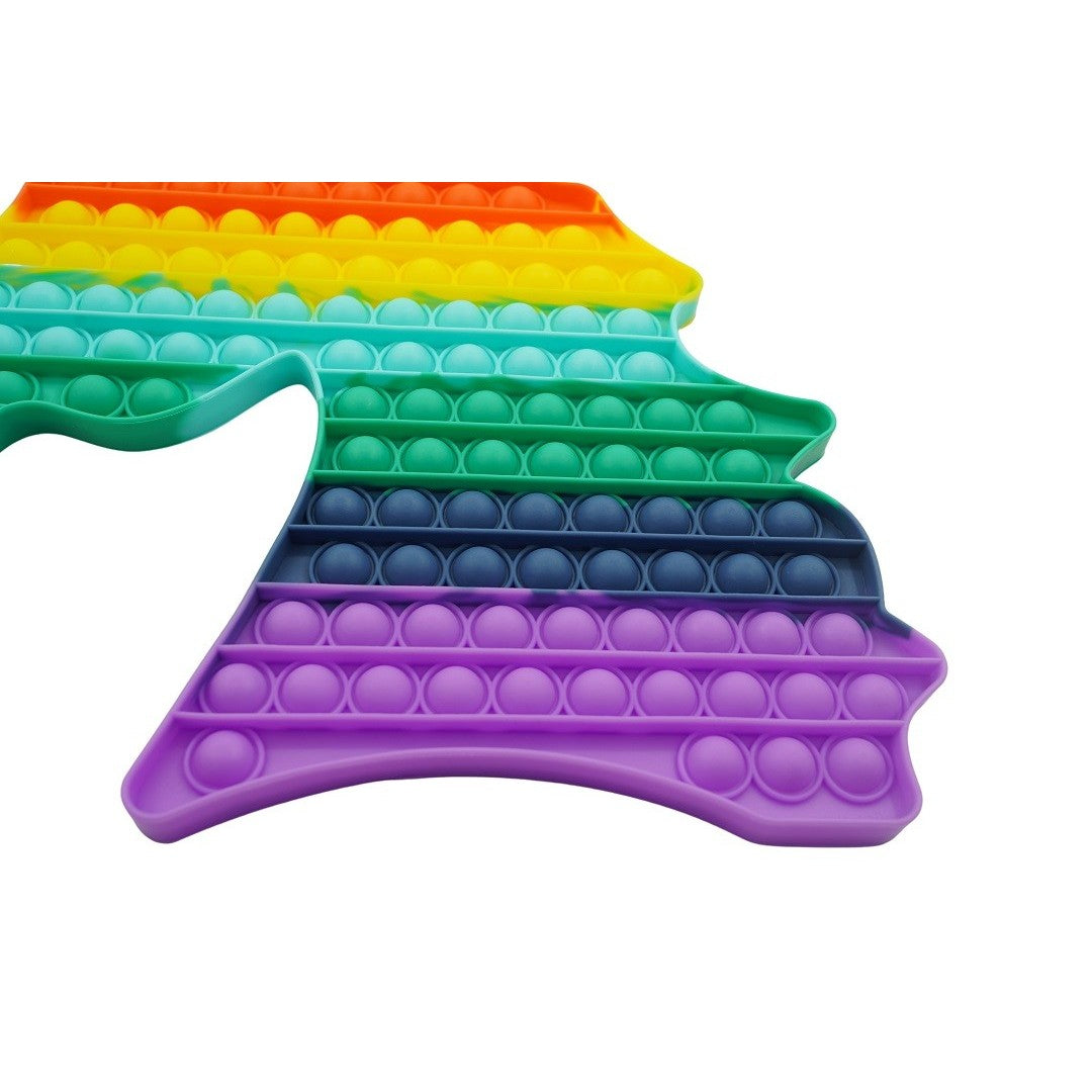 Jucărie Pop It Now Unicorn uriașă multicolor apăsare bule, sunet placut la utilizare
