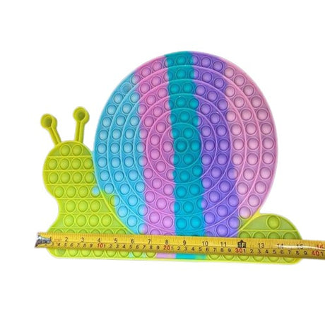 Jucarie antistres din silicon pop it now, Melc, 40 cm, Multicolor - vivimall.ro