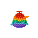 Силиконова играчка за облекчаване на стреса Pop It Now, акула, 19 см