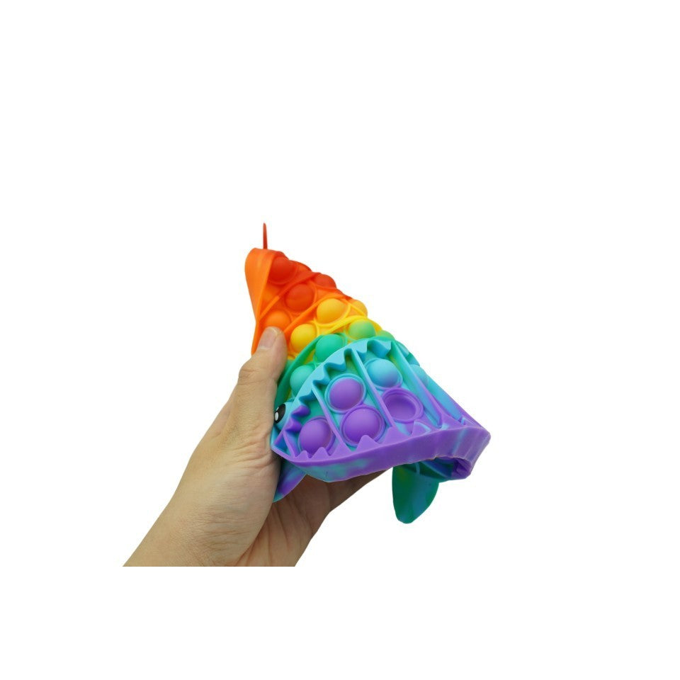Силиконова играчка за облекчаване на стреса Pop It Now, акула, 19 см