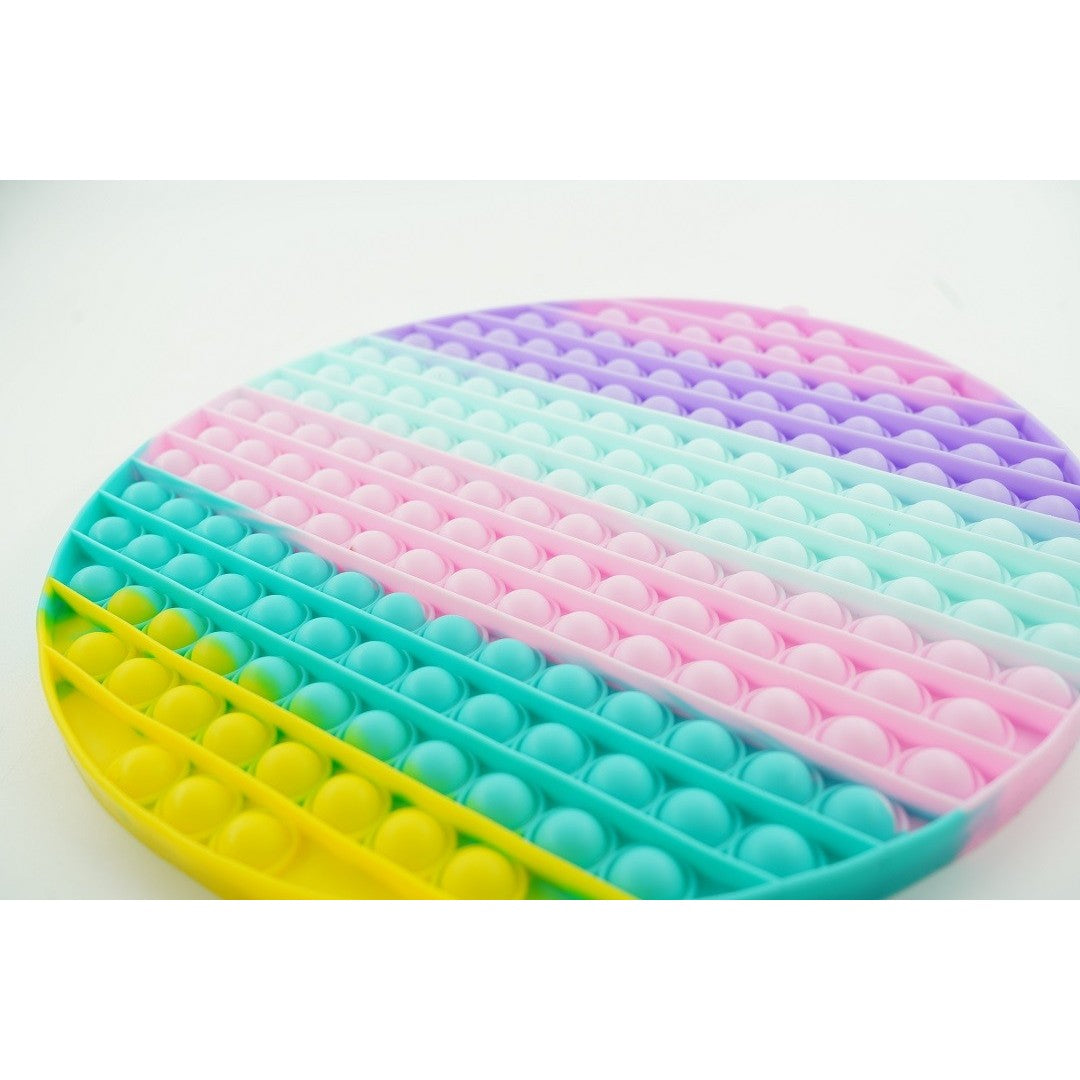Jucarie antistres din silicon Pop it now, Rotund, multicolor, urias, model 2 - vivimall.ro