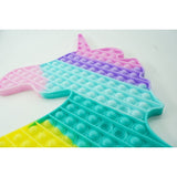 Jucarie antistres din silicon Pop it now, Unicorn, multicolor, urias, model 2 - vivimall.ro